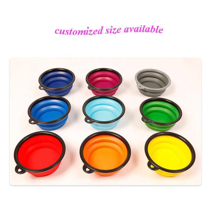 Snugpets Portable Pet Feeding Bowl Foldable Outdoor Bowl for Travel