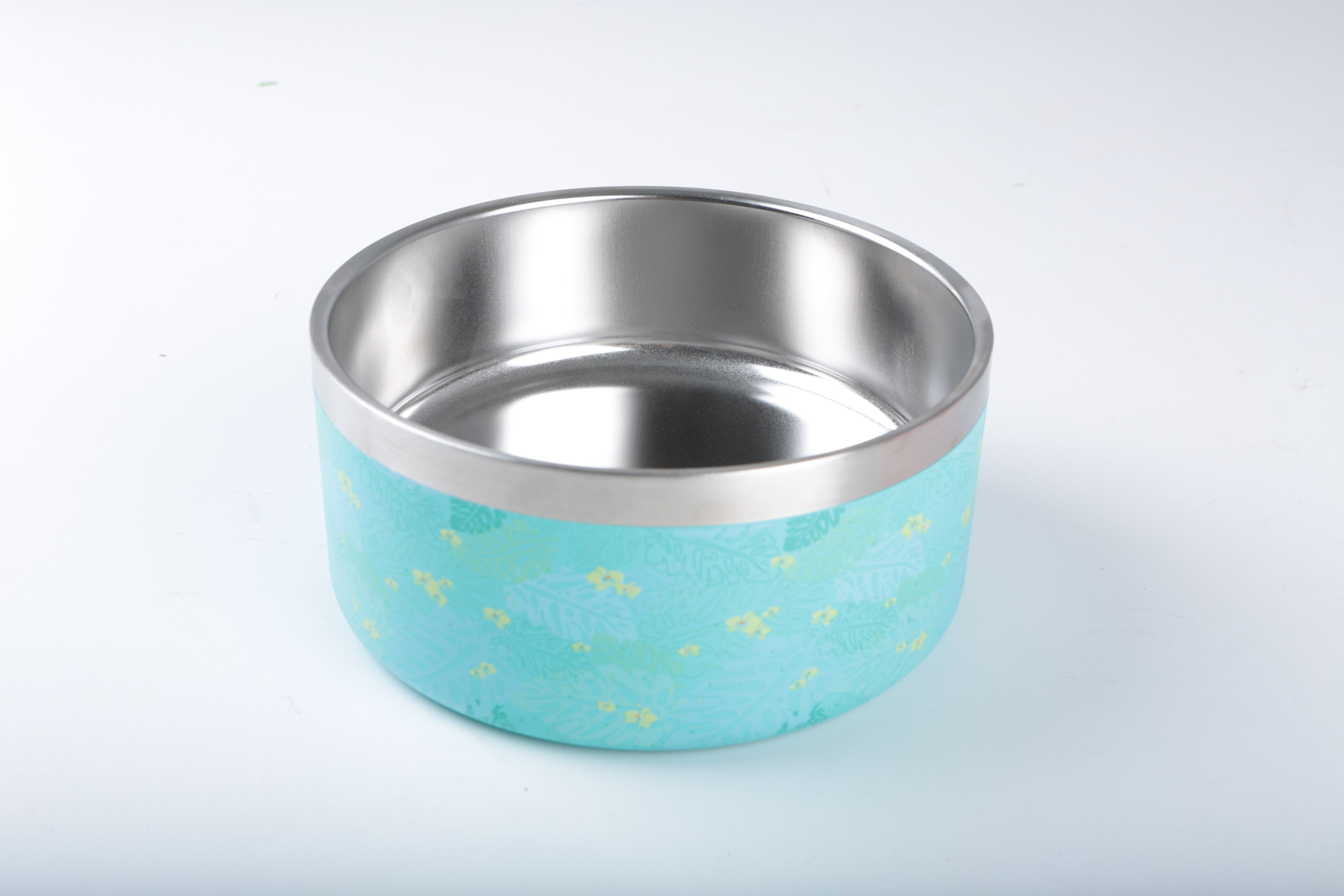 New Double Wall Stainless Steel Pet Bowl -Holiday