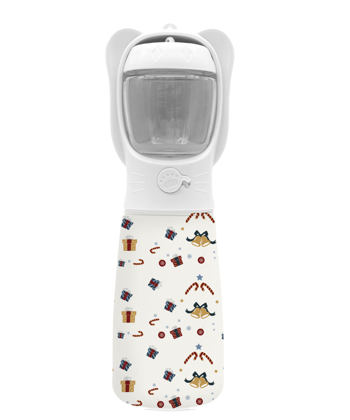 New Stainless Steel Pet Water Bottle - Christmas