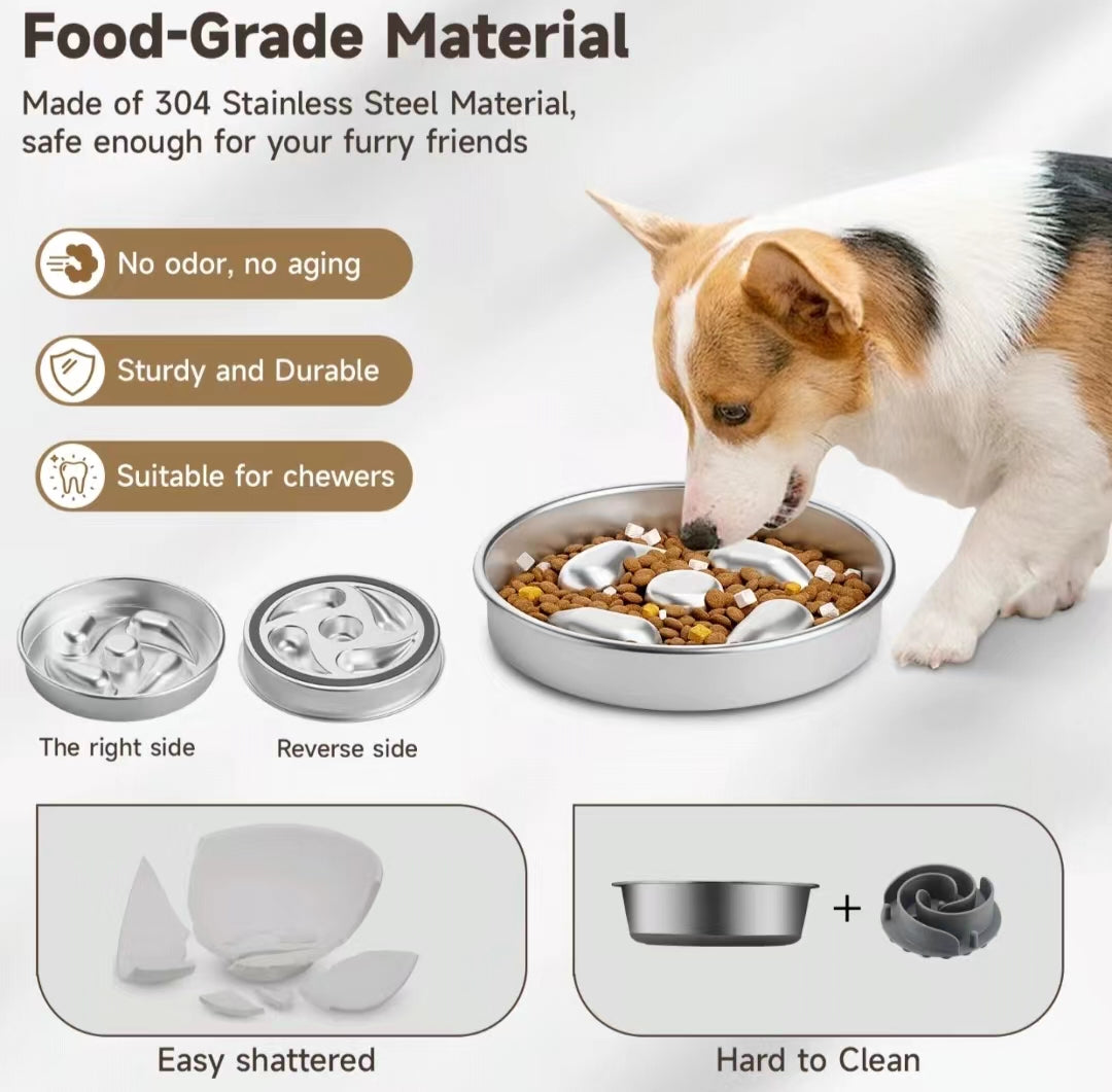 SS304 Slow feeding bowl